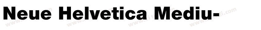Neue Helvetica Mediu字体转换